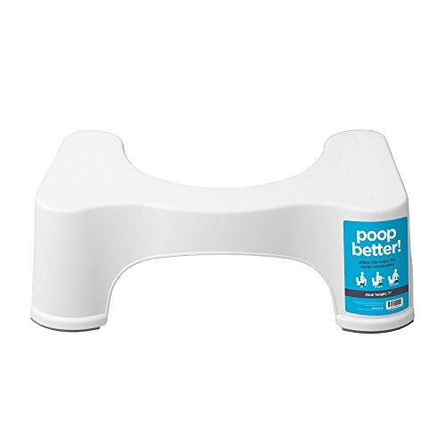 Squatty Potty The Original Bathroom Toilet Stool 7" White, 2 Pack #TOP2