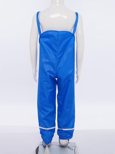 JEYPINMI Boys Girls Water Resistant Dungarees Bib Overalls Rain Trousers for Outdoor Waterproof Rainwear4