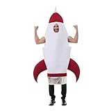 AERO ARMOR Adult Rocket Ship Costume Halloween Funny Space Shuttle Costume Men Spaceship Cosplay Outfit One Size Fits All