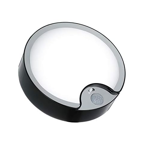 DIYZON Motion Sensor Ceiling Light, Battery Powered Sensor Light Indoor, 7.2'' Bright 80 LED Wireless Ceiling Light, Suitable for Attic, Garage, Corridor, Staircase, 300LM Daylight Cover
