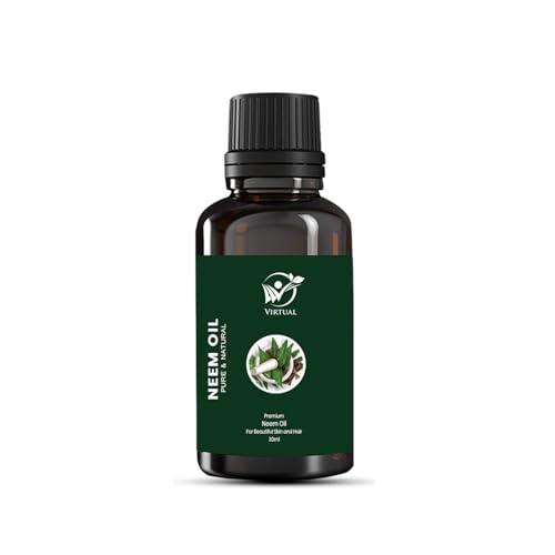 Image of Neem Essential Oil 30ml Pure Natural Cold Pressed Oil for Skin Care Hair Care Acne Control Scalp Treatment Aromatherapy Multipurpose Therapeutic Grade Oil