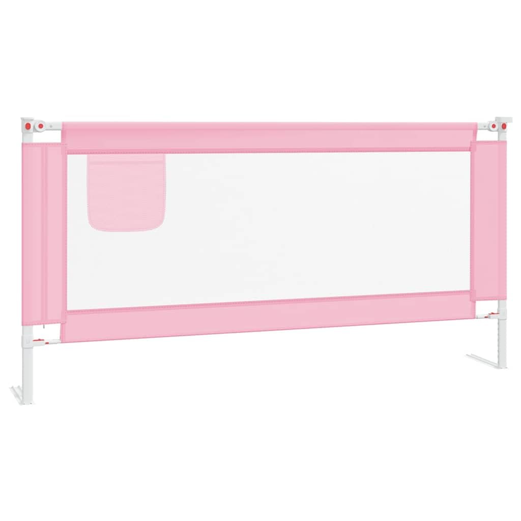 Generisch Kleinkind-Bettschutzgitter Rosa 180x25 cm Stoff,Baby & Kleinkind,Babysicherheit,Baby-Bettschutzgitter,10204