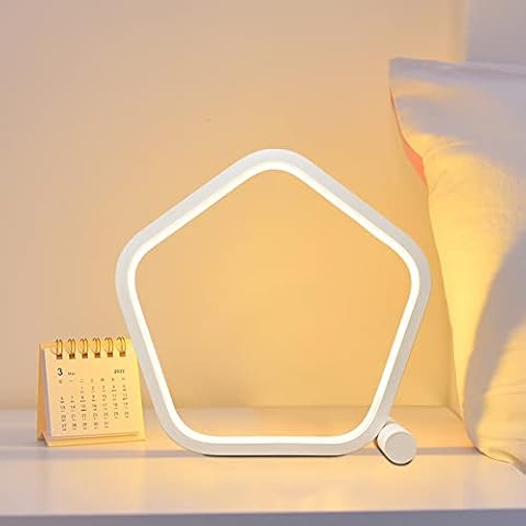HHMTAKA Bedside Table Lamp USB Modern Night Light with 3 Color Mode Dimmable Brightness Desk Lights for Bedrooms, Living Rooms and Office(Star Shape) Cover