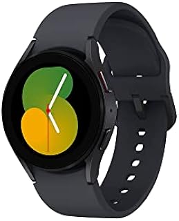 Samsung Galaxy Watch5, Runde Bluetooth Smartwatch, Wear OS, Fitnessuhr, Fitness-Tracker, 40 mm, Graphite