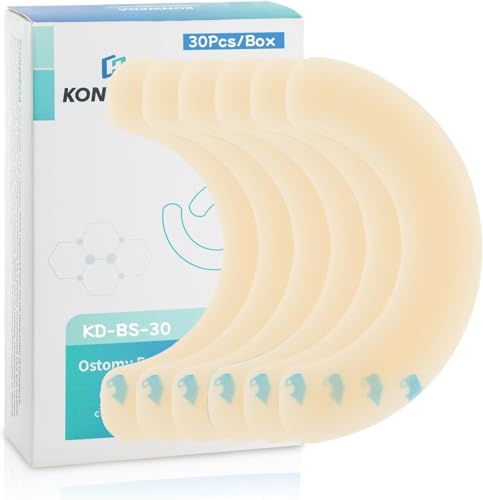 30 Pcs Ostomy Barrier Strips | Elastic Barrier Tape for Colostomy Bags | Medical Grade Hydrocolloid Waterproof Leak
