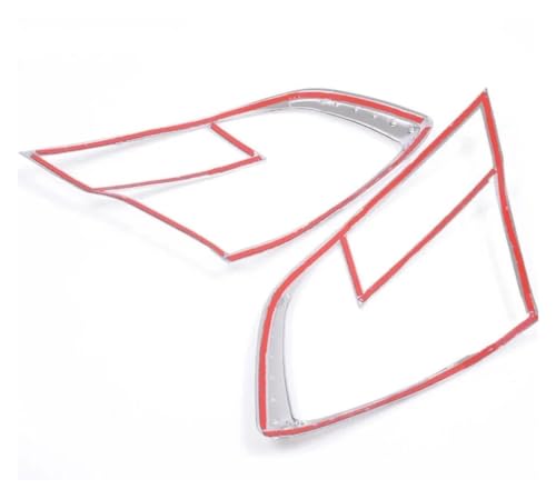Marco protector de luces traseras Chevy Sail Sedan cromo antiarañazos 2