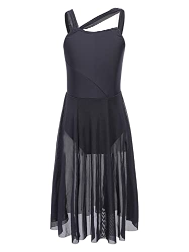 Sywiyi Damen Tanzkleid - Glitzer Ballettkleid Mit Netzrock