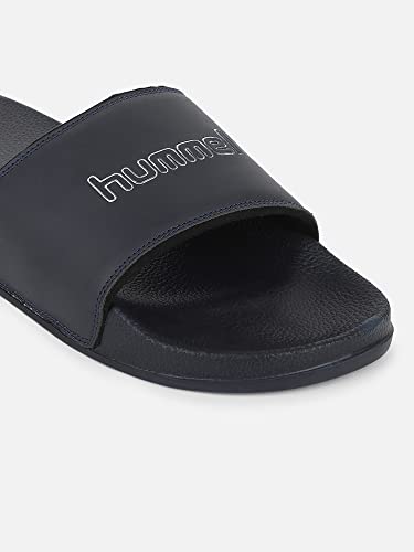 Image of hummel CLASSIC MEN SLIDERS Comfortable Cushioned Sole Arch Support Durable Lightweight Flexible Trendy Style Flip flops and Slippers Slides for Men Daily use Chappal