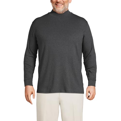 Lands' End Men’s Supima Mock Turtleneck Shirt