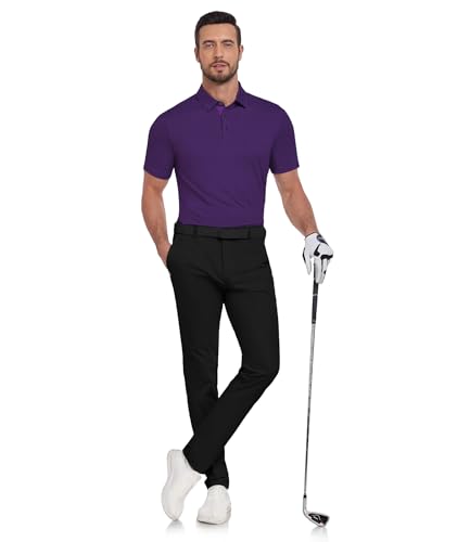 Mens Polo Shirts Short Sleeve Printed Quick‑Dry Golf Tops - image 2
