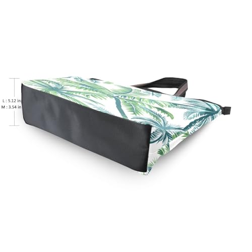 senya Tropical Palm Tree Shoulder Bags Large Handle Ladies Handbag3