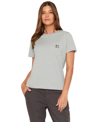 Carhartt t-shirt femme Irvine décontracté bleu ciel, petit