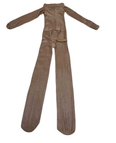 Tomtop201309 Unisex 70D Ultra Shiny Full Bodystocking Glossy Catsuit Shaping Bodysuit (Beige(Closed Crotch,Closed Sheath,Footed)) Tomtop201309 Unisex 70D Ultra Shiny Full Bodystocking Glossy Catsuit Shaping Bodysuit (Beige(Closed Crotch,Closed Sheath,Footed))