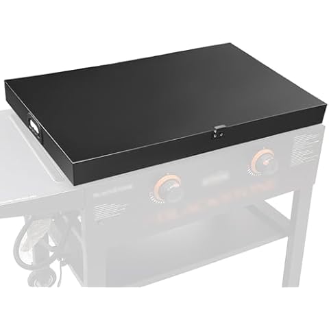 Flat Top Grill Cover Comaptible with Blackstone Griddle Lid 28 inch,Fully Cover Hard Lid Fits for Blackstone,with Hanging Hook for Easy Storage Cover