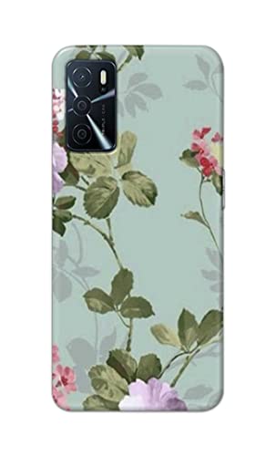 Image of Printed Hard Back Cover Case for Oppo A16 | Oppo A16s Back Cover (Floral Painting) -702