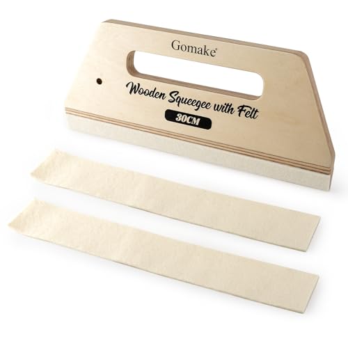 Image of Gomake Wallpaper Smoothing Tool Large Wooden Squeegee Tool