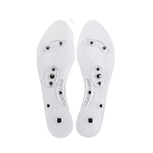 Queiting 2 Paar Einlegesohlen Massage Magnetische orthopädische Sohle Sport Akupressur Cover