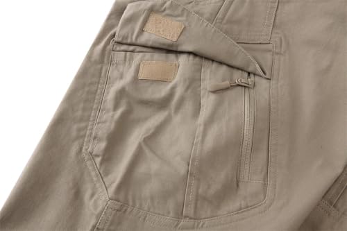 Mens Cargo Multi Pockets Work Pants Cotton Stretch Casual Trousers Outdoor Training Hiking Pants2