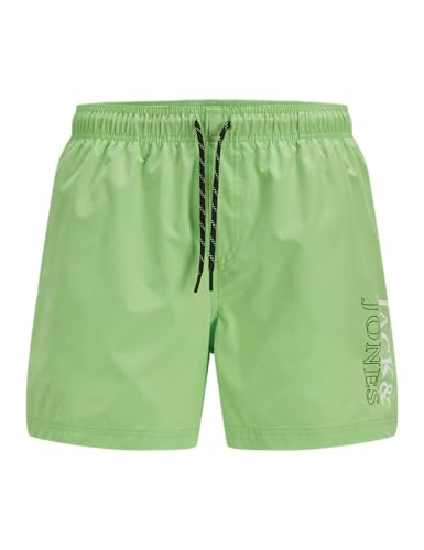 JACK & JONES Jpstmaui Jjswim Double Logo AKM Sn JNR, Vert été, 10 Ans Hommes