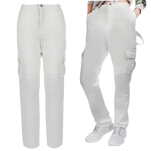Pantalon cargo femme haute VALICLUD avec multiples poches pour le quotidien