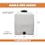 RomoTech 82123909 Horizontal Square Polyethylene Water Tank for Farming Construction and More, 30 gallon, Clear