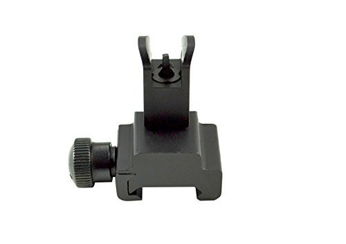 US-DEALS Flip-up Front Sight with A2 Square Post Assembly; Low Profile; Black