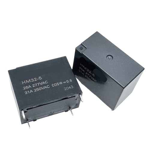 Relé HM32-5 (161F-5V-31A) de 4 pines elimina fallos por sobrecarga eléctrica
