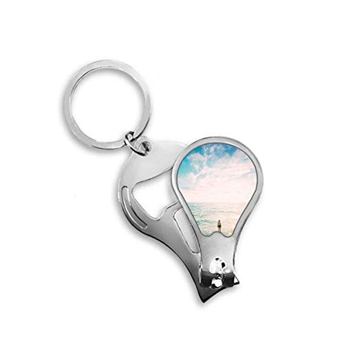 Toenail cutter avec photo de plage ocean en acier durable DIYthinker