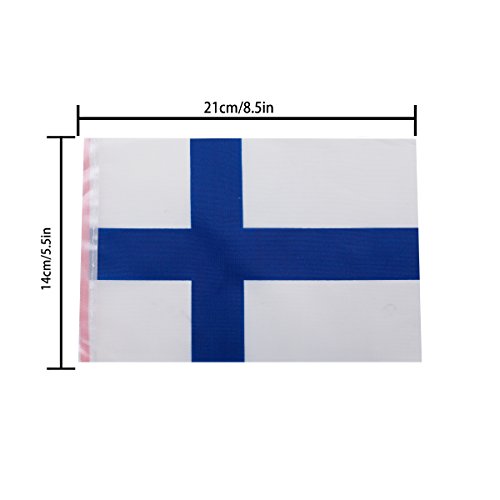 Finland Flag,TSMD 100 Feet Finnish Finn Flag National Country World Pennant Flags Banner String,International Party Decorations For Olympics,Bar,Grand Opening,School Sports Events,Festival Celebration