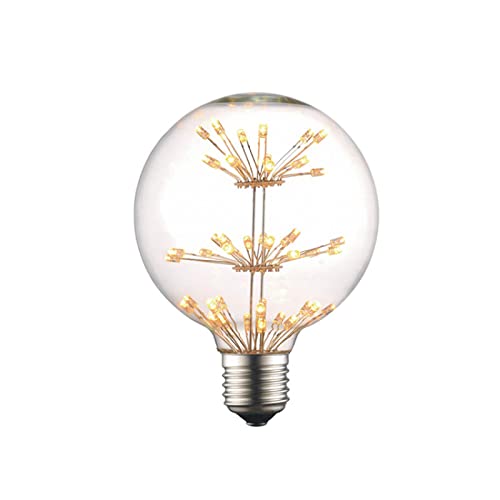 Ampoule lumière décorative G80 Gypsophila Edison LED rétro globe E27 transparente