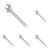 高儀(Takagi) モンキレンチ 250mm 【最大口開幅約30mm】【ボルト・ナットの締め付けに】【目盛り付】【調整可能】モンキーレンチ 水道 水栓 作業工具 車載工具 DIY スパナ (× 5)