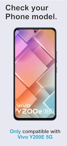 Image of HD Tempered Glass Screen Protector Compatible For Vivo Y200E With Edge To Edge Coverage And Easy Installation Kit