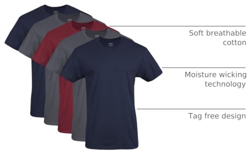 Image of Gildan Men's Crew T-Shirts, Multipack, Style G1100