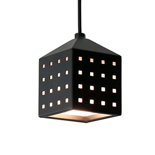 Plafonnier de petite taille noir pour illuminer un couloir sombre ou une chambre d'enfant
