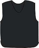 Sterling Sports® 10 X Training Bibs Sports Mesh Bibs Football Soccer Rugby Sports Bibs Function Party Outdoor Kids Junior Youth and Adult Sizes (Small Boys/Girls(Under 6 year old), Black)