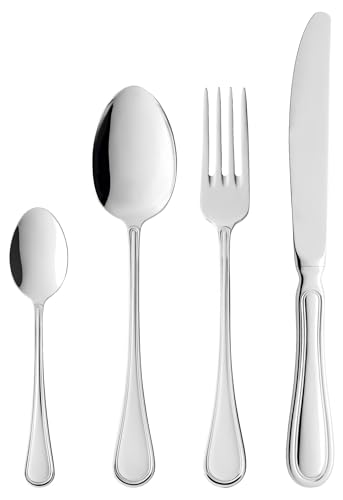 Gense 77418799 design Calderoni Oxford 16 pezzi Set di posate in scatola, in acciaio INOX, colore argento