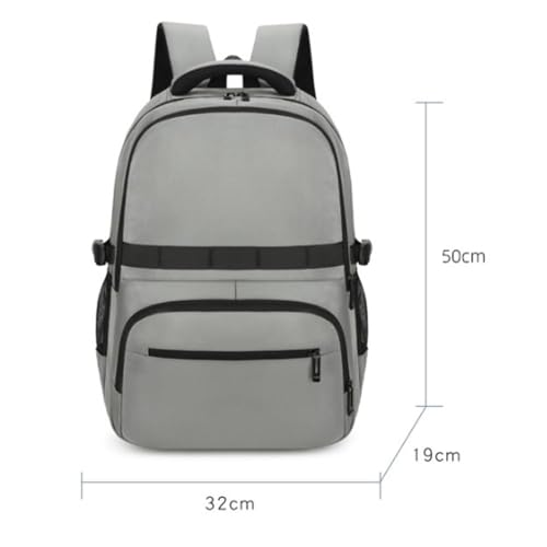 Mens Backpack Men's Shoulder Bag Casual Travel Women Backpack for Camping Outdoor Sport,Noir-32x19x50cm2
