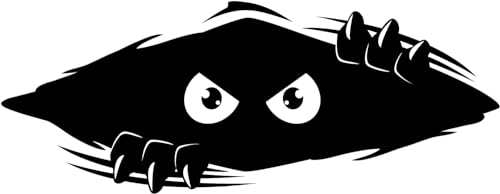 Image of Funny Monster Sticker for Cars, Trucks, Dents & Sports (Eye Multi, (11x4.25 inches Pack-2))