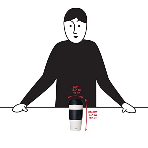 Copco 5237160 Reusable Set Of 2 Insulated Double Wall Travel Mugs 16-Ounce White/Black #TOP3