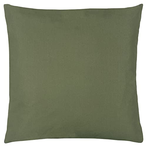 furn. Wrap Plain Garden Outdoor Cushion – UV Resistant Water Resistant Polyester Filled (Olive – 43x43cm)