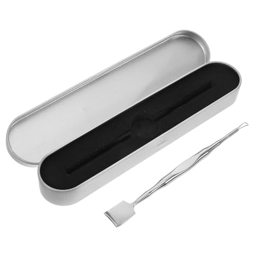 ARTSEWPLY Dual Ended Blackhead Extractor Tool Stainless Steel Facial Pimple Cleaner Spade Blackhead Scraper for Women Face Tools for Home Use