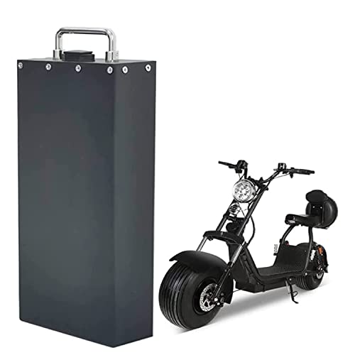 ZHIKAN Fat Tire Scooter eléctrico Batería 60V 15AH/60V 18AH/60V 20AH de Iones de Litio Li-Ion Bicicleta eléctrica de Dos Ruedas con BMS y...