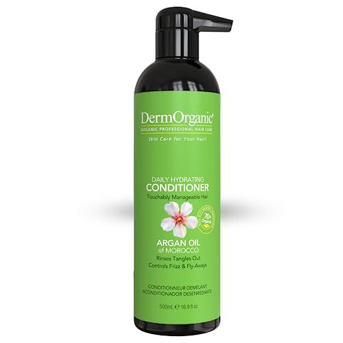 DermOrganic Daily Hydrating Conditioner for Dry Hair - Rinses Out Tangles, Controls Flyaways, Smooths and Softens, 16.9 oz image 2