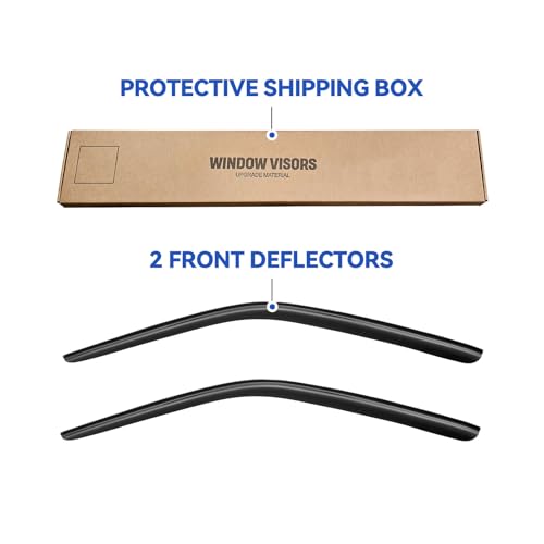 Image of Window Visors Rain Guards for 2008-2023 Dodge Challenger, Out-Channel Window Vent Wind Deflectors Visors Shades for 08-23 Challenger