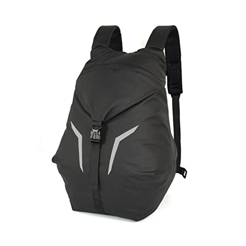 DEMKUR Bolsa de Casco de Motocicleta portátil Motocentric, Mochila de Tela Impermeable Oxford for Moto, Paquete de Viaje Reflectante for Ciclismo ( Color : Red1 , Size : X )