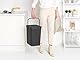 Brabantia Sort & Go Mülleimer, Kunststoff, Grau, 25 Liter
