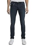 Männer TOM TAILOR Herren Jeanshosen Troy Slim Jeans Dark Stone Blue Black Denim,31/32,10173,6000