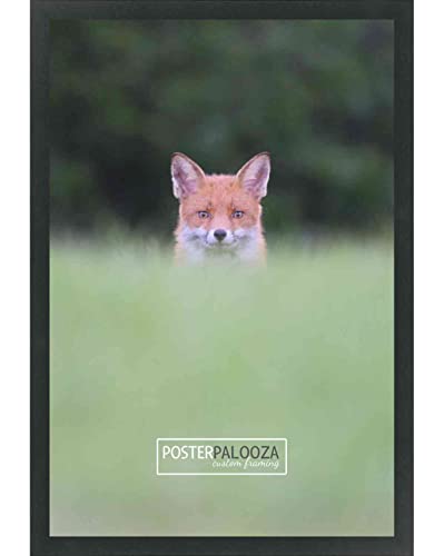 Poster Palooza 9X11 Contemporary Black Wood Picture Frame - Uv Acrylic, Foam Board Backing, & Hanging Hardware Included! #TOP2
