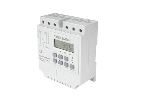 Image of MAXWELL 3‑Phase Digital Time Switch | Weekly Programmable | LCD Display |Flush Mount | 230V