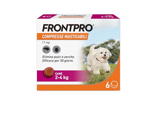 FRONTPRO 6 Compresse Masticabili Antiparassitario per Cani di...